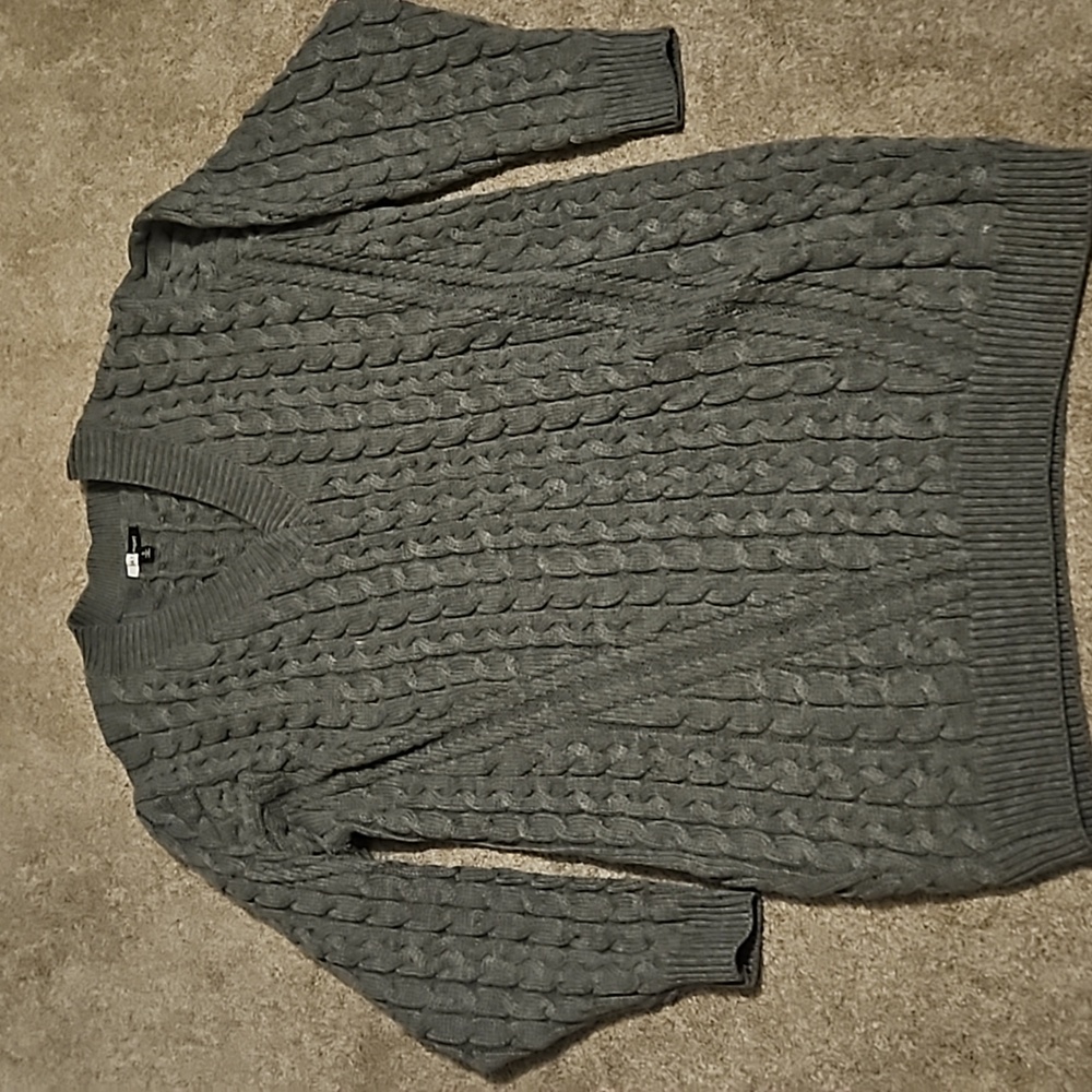 Day & Night Size Small Oversized Gray Sweater Dress